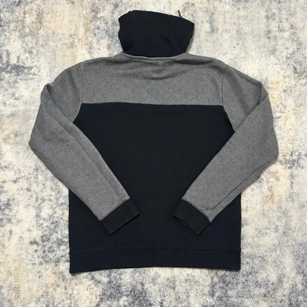 Oregon Ducks Nike Hoodie Sweatshirt Mens Large Black Gray Performance Pullover
